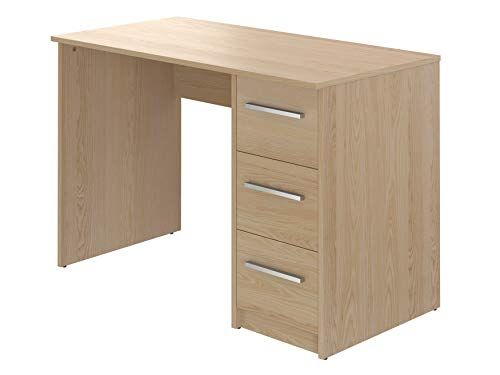 Movian Idro Modern Bureau - Computertafel met 3 Laden - Beuken Look - 56 x 110 x 73,5 cm
