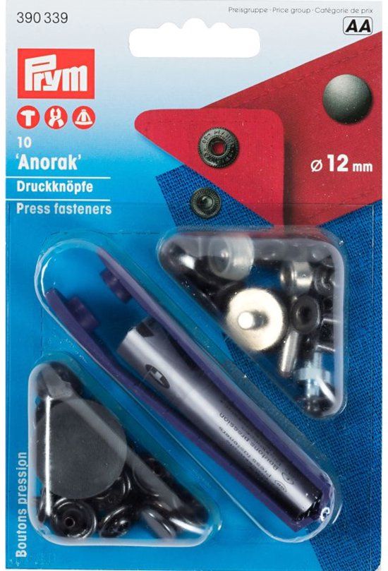 Prym Prym Anorak Bronze (12 mm) Niet -SEW -persbevestigingen - 1 Stuk