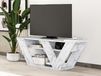 Mobistoxx PIPO 110 cm white marble TV stand