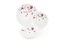 Merry Excelsa Merry Christmas servies 18-delige set wit/rood