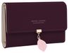 Portefeuille pour femmes avec de nombreux compartiments - Élégant et de couleur violet foncé