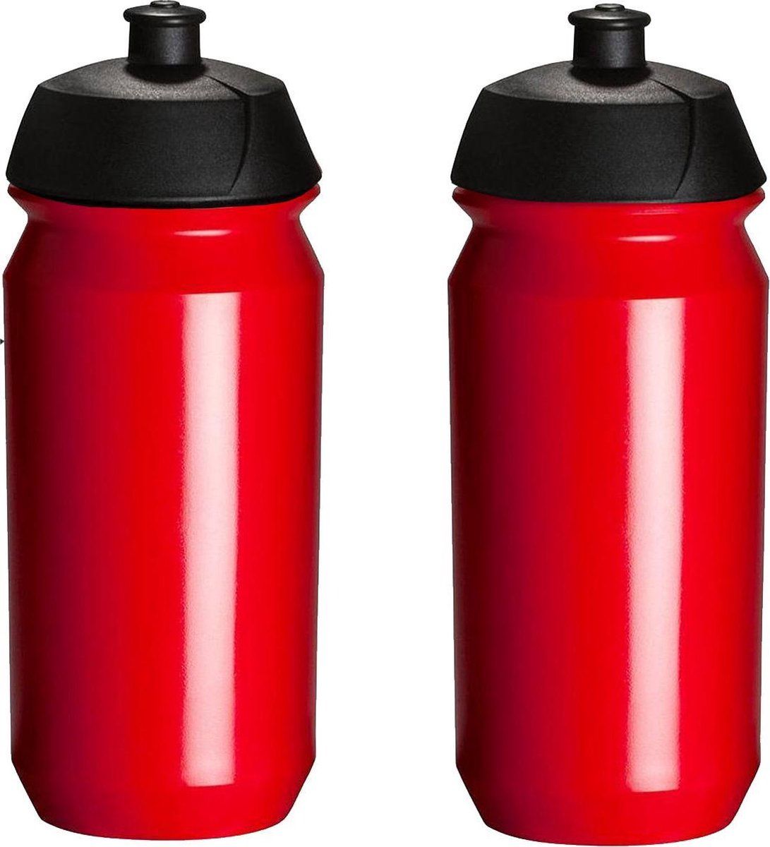 Tacx Shiva Bidon - 500 ml - Zwart/Rood - 2022