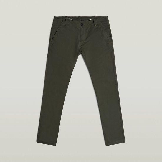 G-Star Mosa Straight Chino Heren Cargobroek Katoen Elastaan Regular Fit Asfalt W29/L32