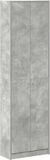 vidaXL Kledingkast Beton Grijs 55 x 25 x 189 cm Bewerkt hout