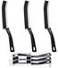 Brosse d'angle - 24 cm - Noir - Lot de 3