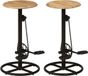 Maison Exclusive - Lot de 2 tabourets de bar en bois de manguier massif