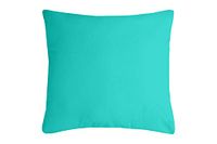 Merkloos Stof Textile Nelson sierkussen - aqua blauw - 40 x 40 cm