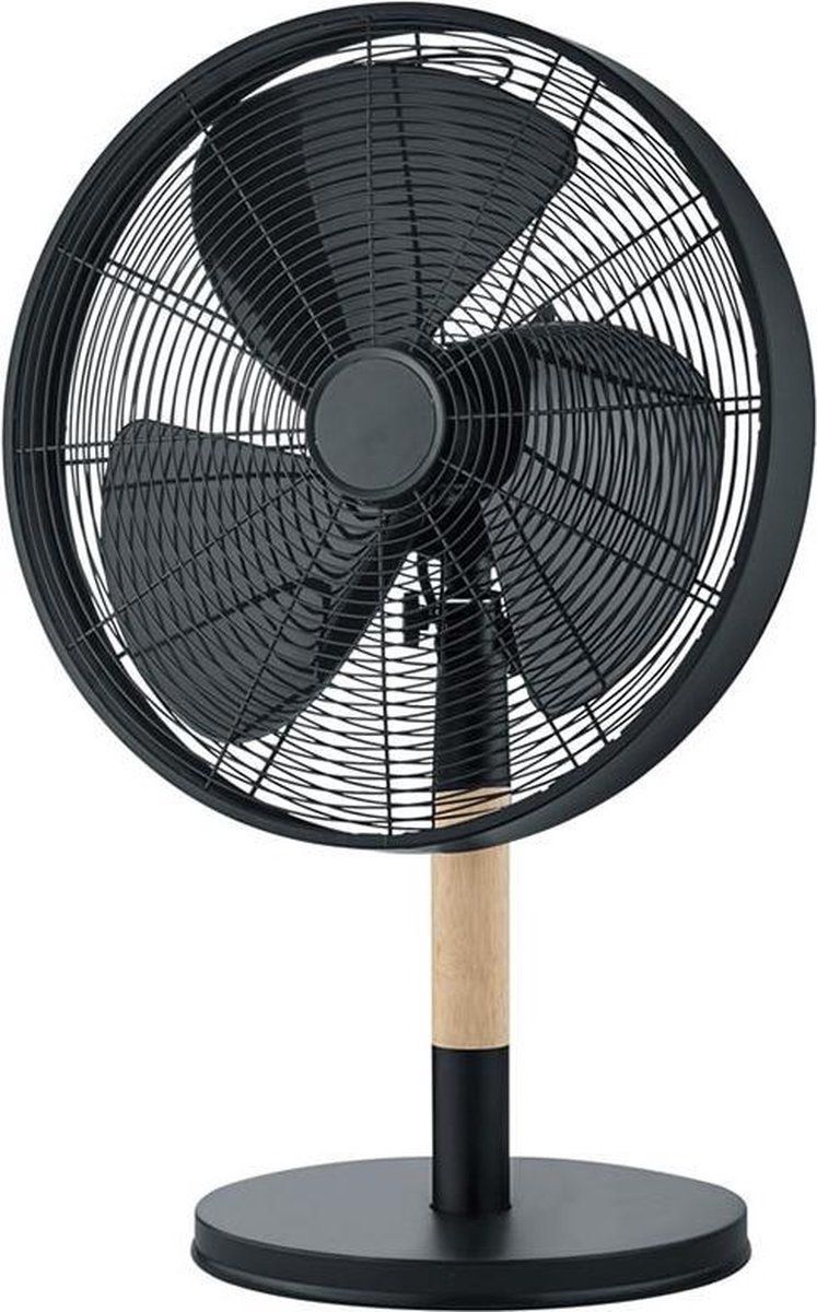TRIO LEUCHTEN Viking Tafelventilator - Zwart