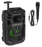 Fenton FPC8T Draagbare Karaoke Set - Zwart - Met Microfoon, LED en Afstandsbediening