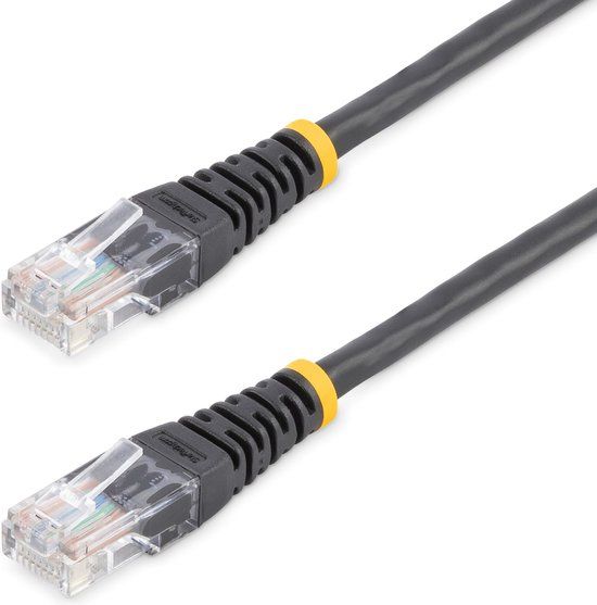 StarTech 15 m Cat5e Gegoten RJ45 UTP Netwerkkabel - Zwart