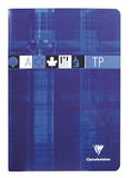 Clairefontaine 3177C Pak met 10 Geniete Oefenschriften - A4 21x29,7 cm - 64 Pagina's Grote Ruitjes 90 g en Effen 125 g - Omslag Gecoat Karton - Willekeurige Kleuren