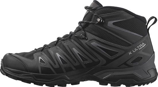 Salomon X ULTRA PIONEER MID GTX Heren Sneakers - Zwart/Grijs - Maat 44 2/3