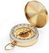 Dailygoods Kompas étanche - Boussole de randonnée portable - Lumineux - Or