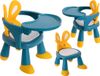 ikonka Edutoys Baby Kinderstoel - Eetstoel - Konijn - Blauw / Geel