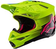 Alpinestars Supertech S-M10 Unite Helmet Ece 22.06 Yellow Fluo Black Diva Pink Gl - Maat M
