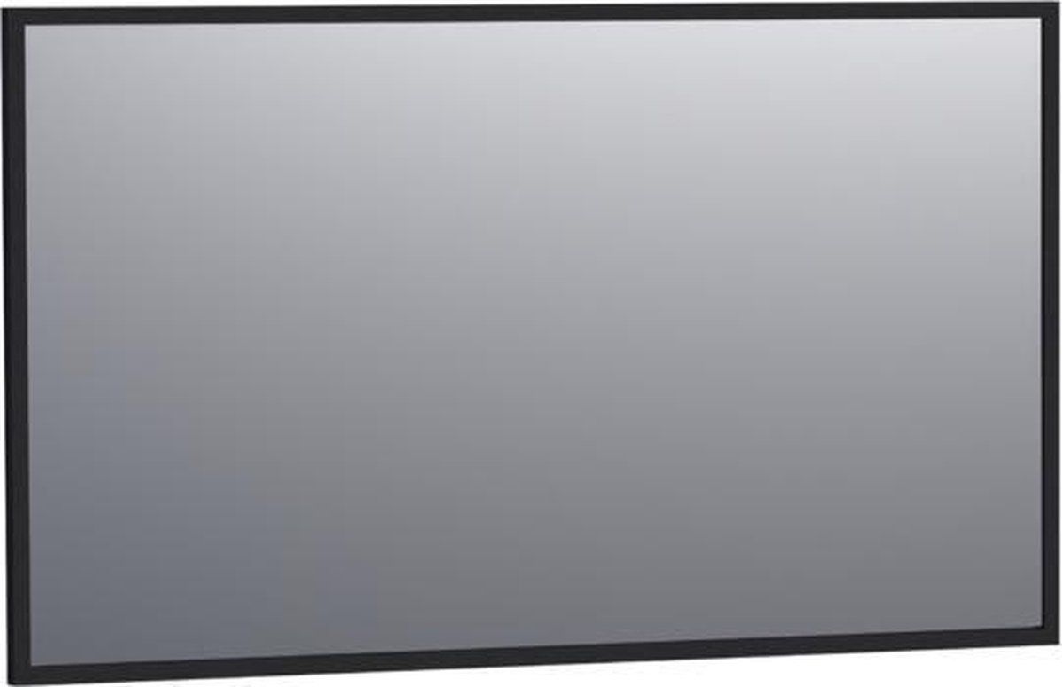 Saniclass Silhouette 120 spiegel 118x70cm zwart aluminium