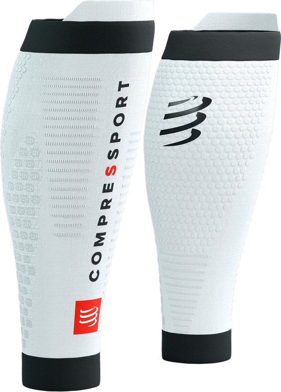 Compressport R2 3.0 Calf Sleeves - White - T2 - Unisex
