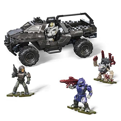 Mega Construx Halo UNSC Razorback Blitz voertuig Halo Infinite - 2-in-1 bouwset - 4 verzamelfiguren - 302 stukken - Cadeau voor kinderen vanaf 8 jaar