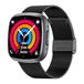 Knauermann NEO 2 (2025) - Zwart vierkant gezondheidshorloge - ECG - HRV-functie - BT Bluetooth - Slaapapneu - Bloeddruk - Milanese band