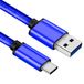 Allteq USB C naar USB A kabel | 2 meter | Blauw | USB 3.2 Gen 1 | 60W