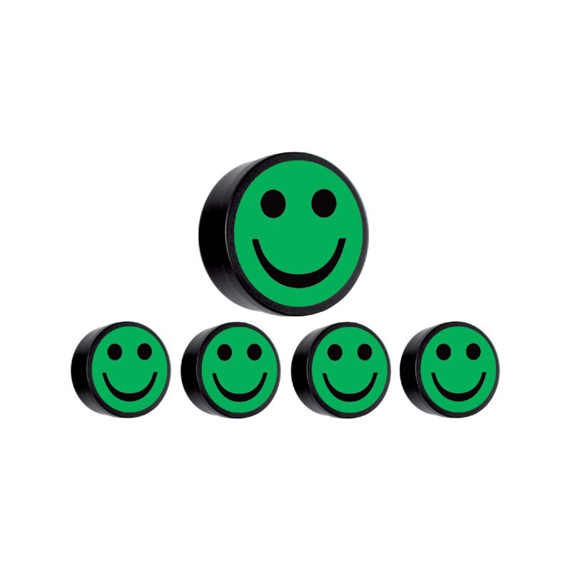 Smit Visual Supplies Magneet smiley 35mm groen