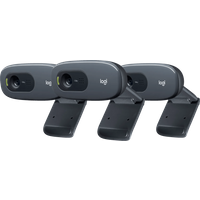 Logitech C270 HD Webcam - 3 Pack