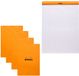 Rhodia Notitieblok - Schrijfblok - N18 - Gelijnd - A4 - 80g - Oranje - 80 vel - 5 stuks