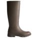 Hunter Downpour tall regenlaarzen met profielzool en logo - bruin