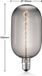 Lucande - E27 LED-lamp - Glas - Rookglas - 4W - Warm wit licht