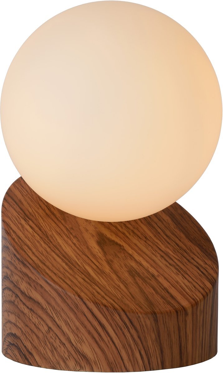Lucide LEN - Tafellamp - Ã˜ 10 cm - G9 - Hout