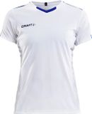 Craft Progress Contrast Shirt Korte Mouw Dames - Wit / Royal | Maat: XXL