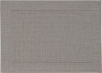 Merkloos Tafel Placemats - 1x stuks - grijs - gevlochten - 45 x 30 cm - onderleggers