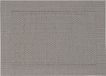Merkloos Tafel Placemats - 1x stuks - grijs - gevlochten - 45 x 30 cm - onderleggers