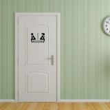 Jumada - WC sticker - Toilet sticker - 'thinking room' - 10 x 7 cm - Zwart - 1 stuk