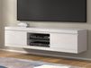 Mobistoxx Netski Meuble TV-Hifi 2 Portes Battantes Blanc/Blanc Brillant