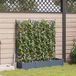 Maison Exclusive - Set de 3 pots de jardin, gris clair, 120 x 40 x 125,5 cm, plastique PP