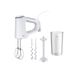 Braun MultiMix 3 - Hand Mixer met 3 Accessoires, 550W, Wit | 5 Snelheden + Turbo, SmoothStart & Anti-spat, MultiWhisk Gardes, Kneedhaken, Kunststof Blendervoet, HM3205WH