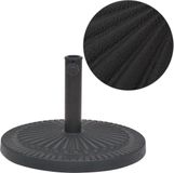 vidaXL Parasolvoet rond 14 kg hars zwart