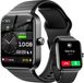 bez marki Smartwatch IDW15, Bluetooth, IP68, voor Android/iOS, zwart