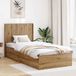 vidaXL Bedframe met opbergruimte en hoofdbord - Artisanaal eiken