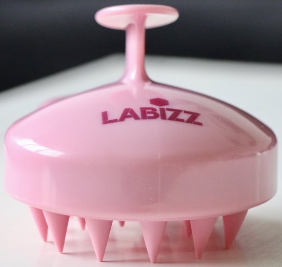 Labizz Siliconen Haarborstel - Pink Silicone Hairbrush - Multifunctionele haarborstels - Het nieuwe haar wassen - Hoofdhuid massage â€“ Anti stress - Stimulatie bloedsomloop hoofdhuid - Stimulatie haargroei - Anti roos behandeling - Roze