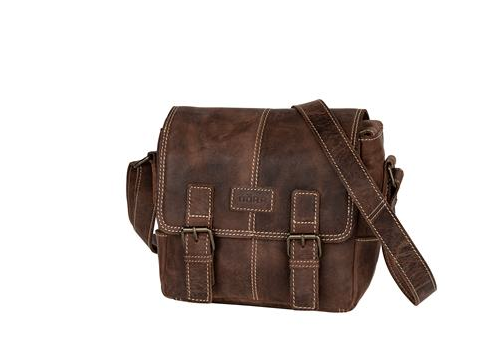 Dörr Kapstadt lederen fototas klein vintage bruin - 456631