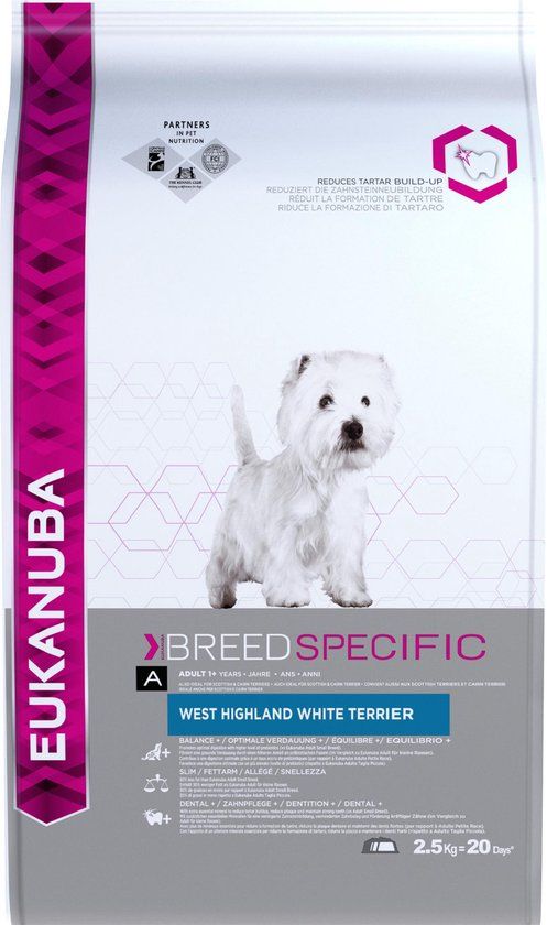 Eukanuba West Highland White Terriër - Breed Specific - Hondenvoer - 2.5 kg