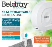 Beldray Uittrekbare Waslijn - 12 Meter - Wit