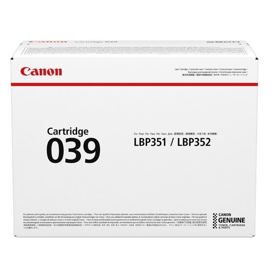 Canon 039 Toner Cartridge - Black - 11000 Pages - Original