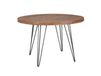 Sheesham Table à manger 120 cm en bois de sheesham massif, marron