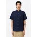 Lacoste regular casual overhemd met linnen donkerblauw