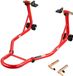 VEVOR Motorfietsstandaard Achterwielstandaard 385kg Achterspoellift Paddock Swingarm Rood