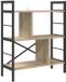 vidaXL Boekenplank - 5-laags - 75 x 30 x 91 cm - Bewerkt hout - Sonoma Eik