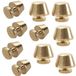 10 pieds métalliques pour sacs, dimensions 11x8 mm, couleur or, alliage de zinc